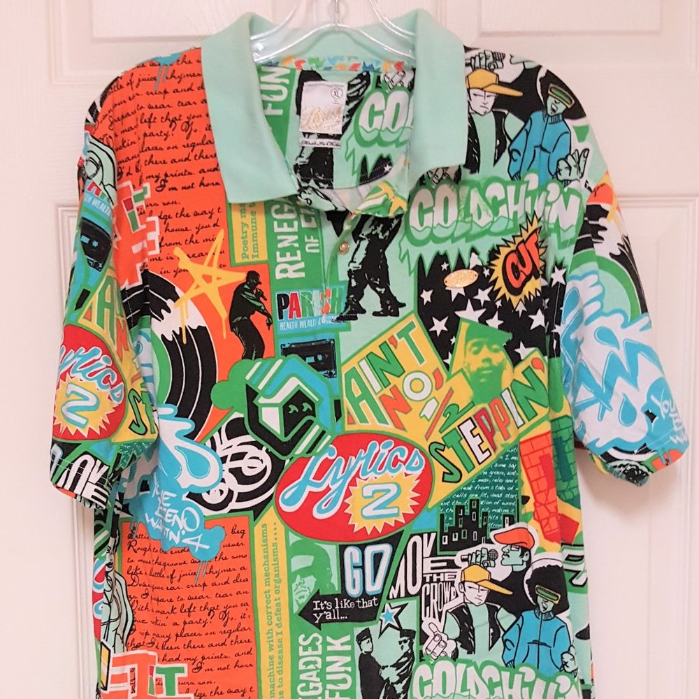 PARISH MEN'S MULTI COLOR GRAPHIC PRINT SHIRT